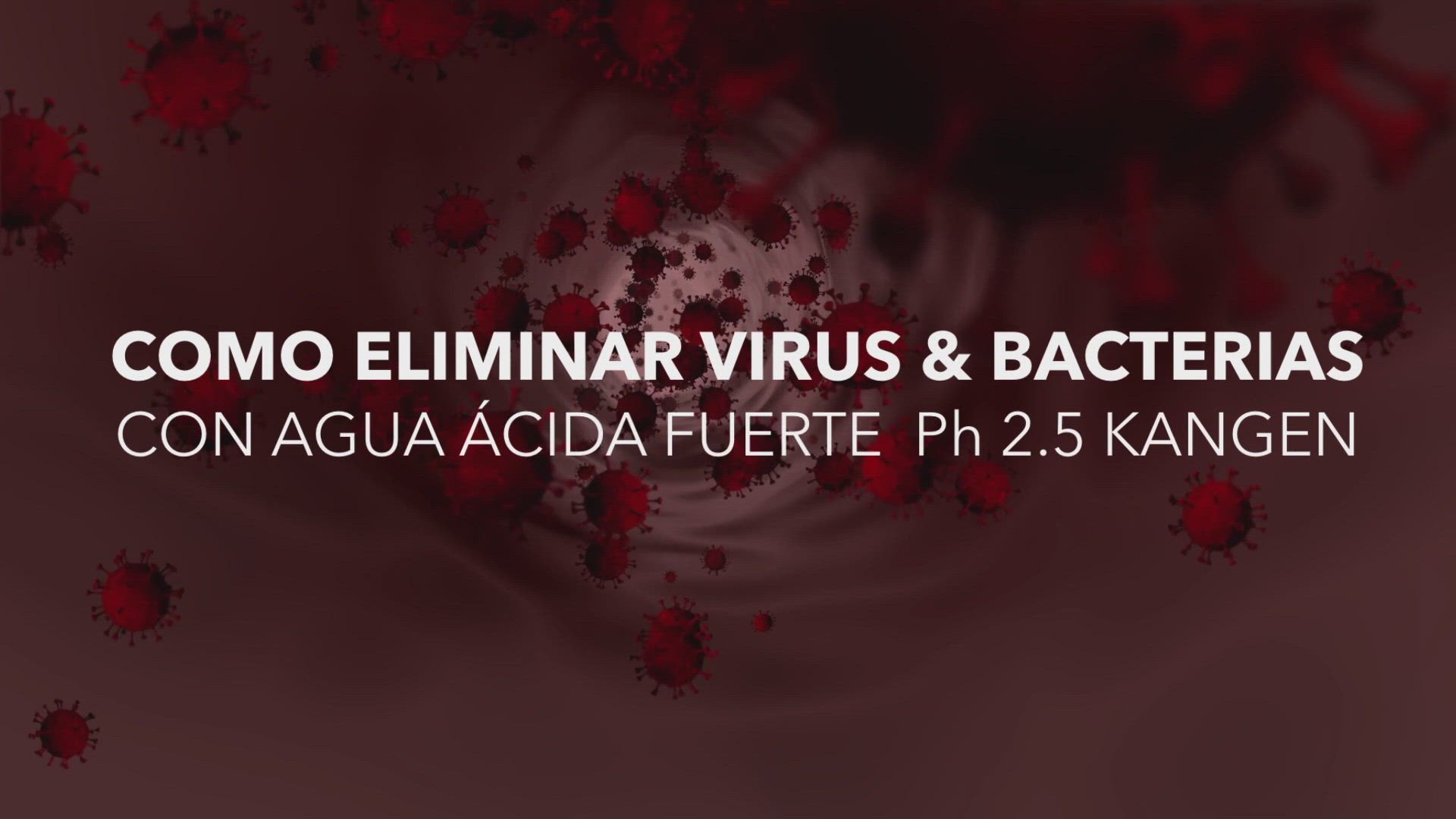 Elinima virus y bacterias con Agua ácida fuerte 2.5ph
